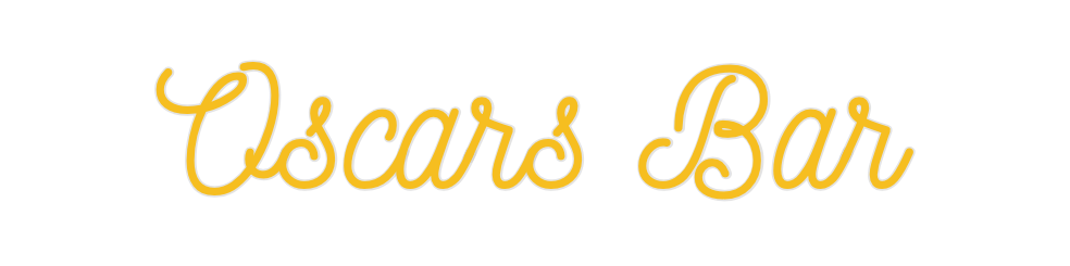 Custom Neon: Oscars Bar