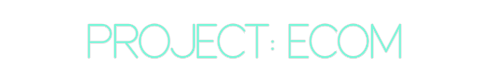 Custom Neon: PROJECT: ECOM