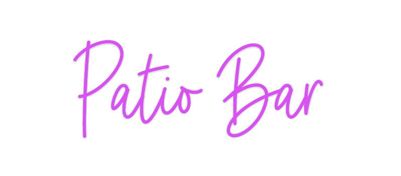 Custom Neon: Patio Bar