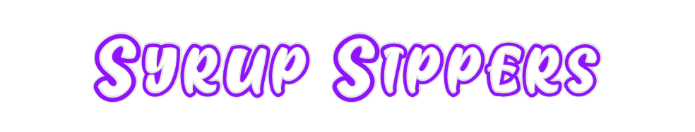 Custom Neon: Syrup Sippers