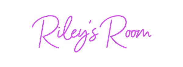 Custom Neon: Riley's Room