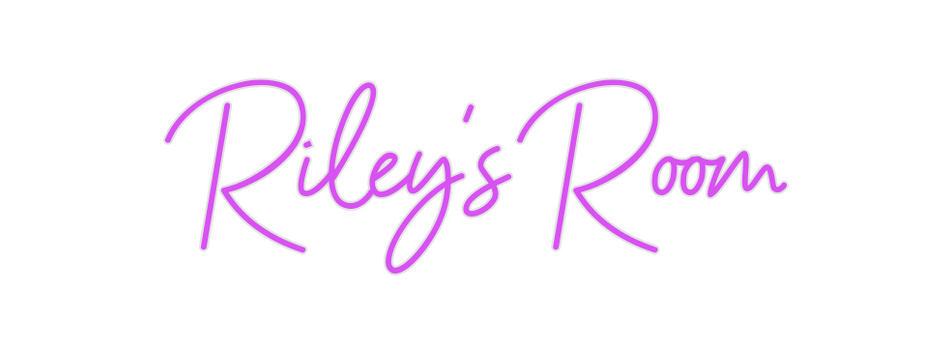Custom Neon: Riley's Room