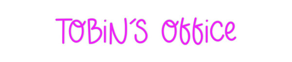 Custom Neon: Tobin’s Office