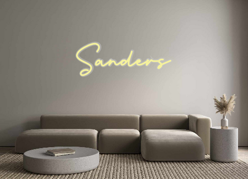 Custom Neon: Sanders