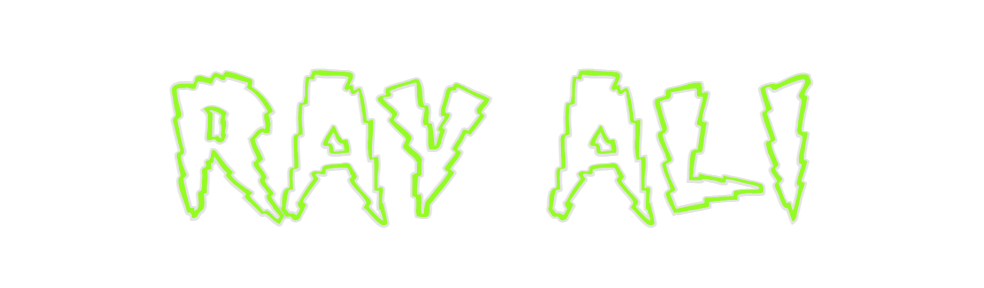 Custom Neon: RAY ALI