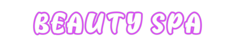 Custom Neon: BEAUTY SPA