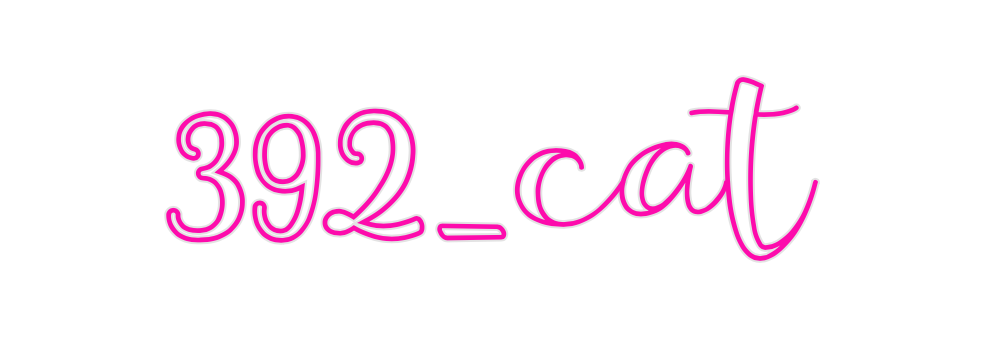 Custom Neon: 392_cat