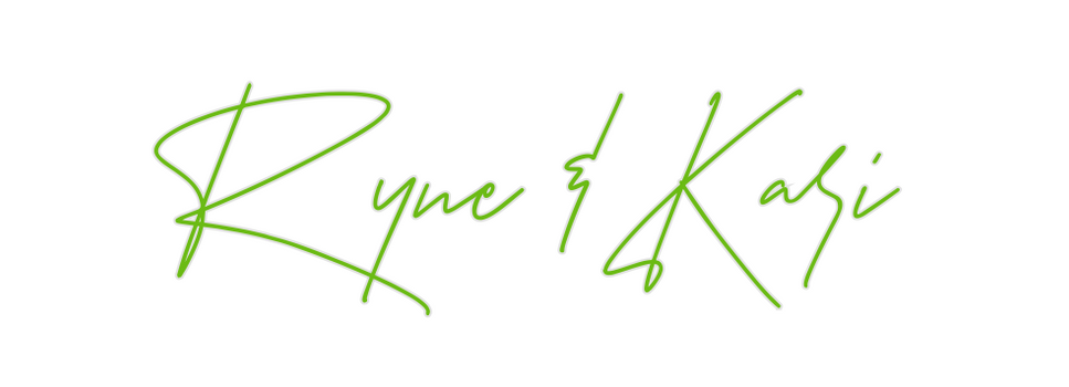 Custom Neon: Ryne & Kari