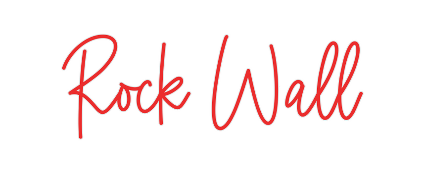 Custom Neon: Rock Wall