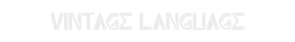 Custom Neon: Vintage Langu...