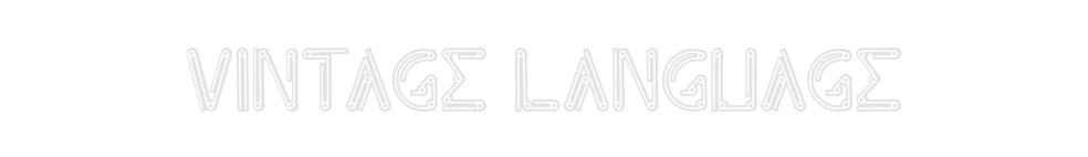 Custom Neon: Vintage Langu...