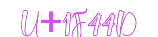 Custom Neon: U+1F44D