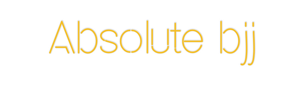 Custom Neon: Absolute bjj