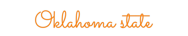 Custom Neon: Oklahoma state