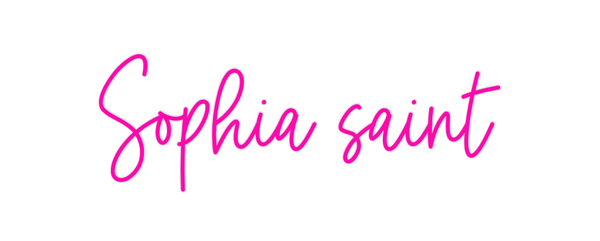 Custom Neon: Sophia saint