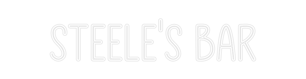 Custom Neon: Steele’s Bar