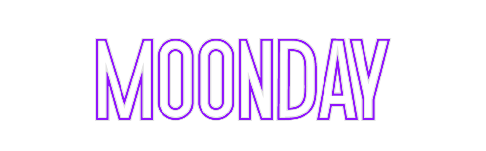 Custom Neon: moonday