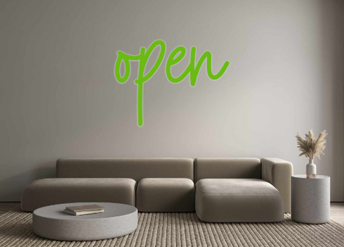 Custom Neon: open