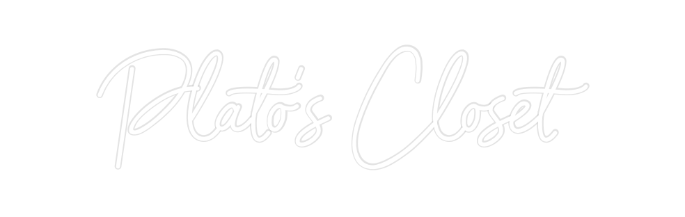 Custom Neon: Plato’s Closet