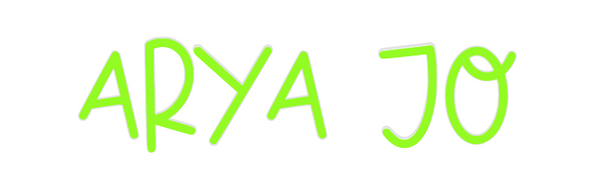 Custom Neon: Arya Jo
