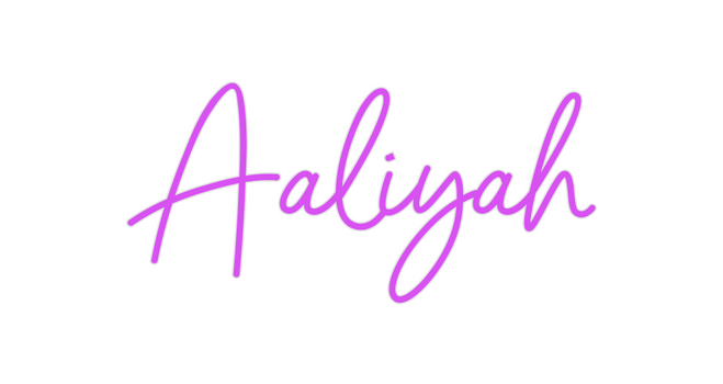 Custom Neon: Aaliyah