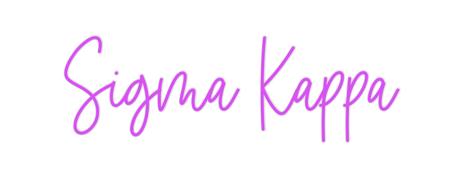 Custom Neon: Sigma Kappa