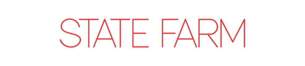 Custom Neon: STATE FARM