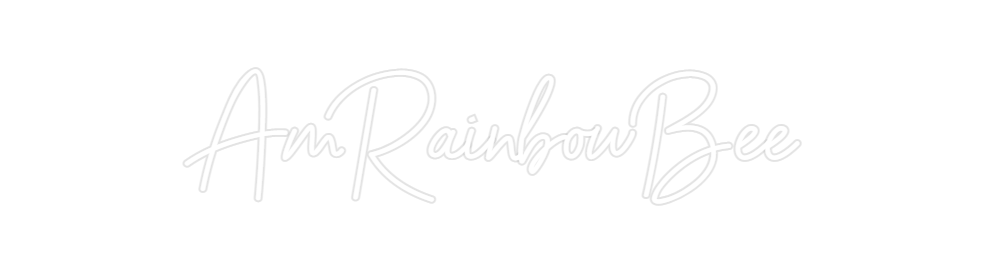 Custom Neon: AmRainbowBee