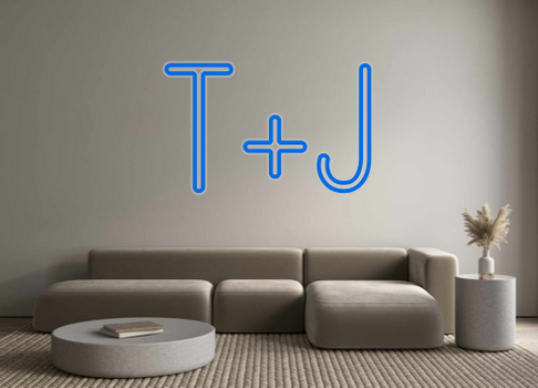Custom Neon: T+J