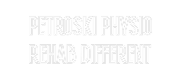 Custom Neon: petroski phys...