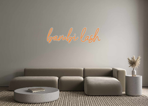 Custom Neon: bambi lash