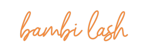 Custom Neon: bambi lash