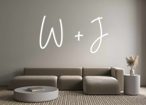 Custom Neon: W + J