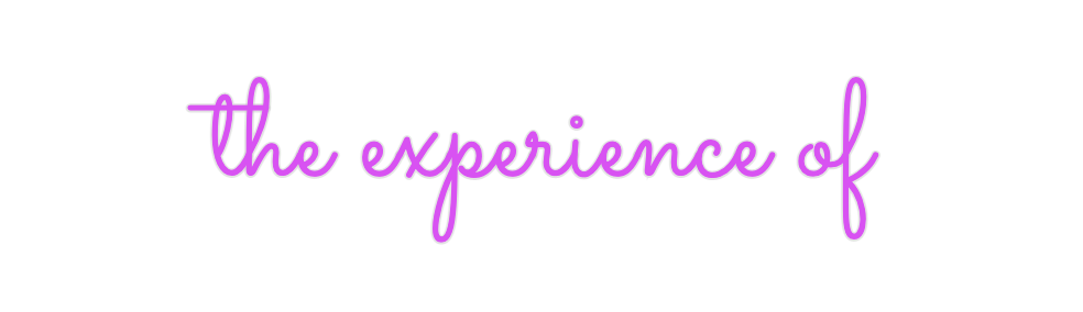 Custom Neon: the experienc...