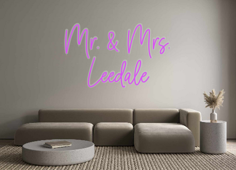 Custom Neon: Mr. & Mrs. 
L...