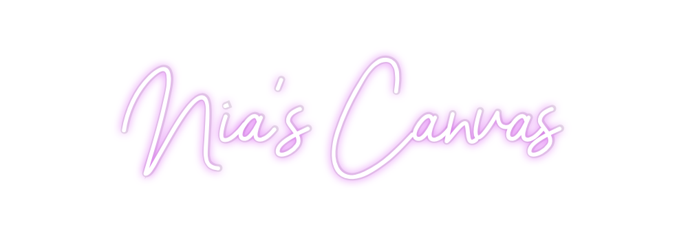 Custom Neon:  Nia’s Canvas
