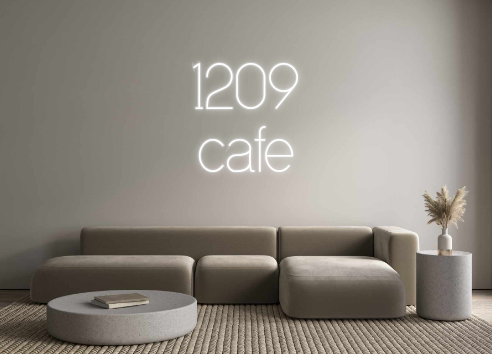 Custom Neon: 1209 
cafe