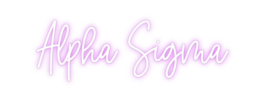 Custom Neon: Alpha Sigma