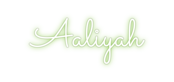 Custom Neon: Aaliyah