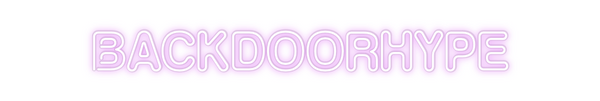 Custom Neon: Backdoorhype
