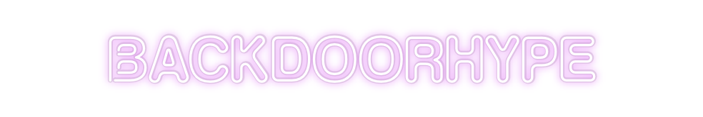 Custom Neon: Backdoorhype