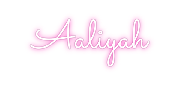 Custom Neon: Aaliyah