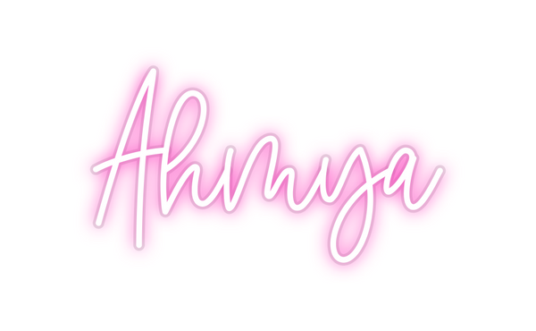 Custom Neon: Ahmya