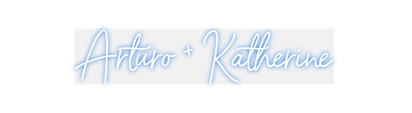 Custom Neon: Arturo + Kath...