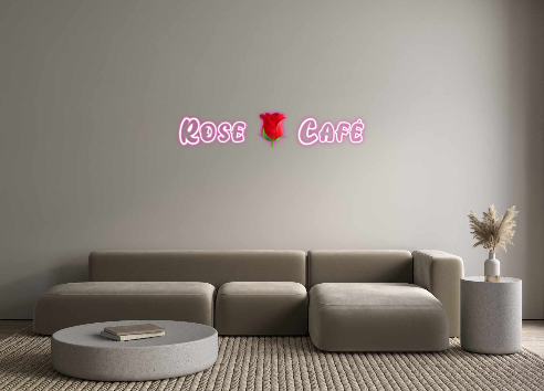 Custom Neon: Rose 🌹 Café