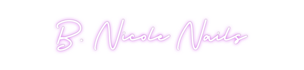 Custom Neon: B. Nicole Nails
