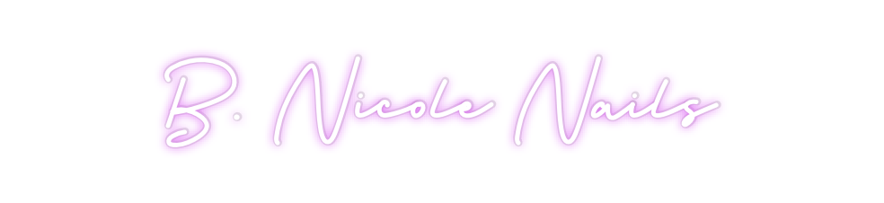 Custom Neon: B. Nicole Nails