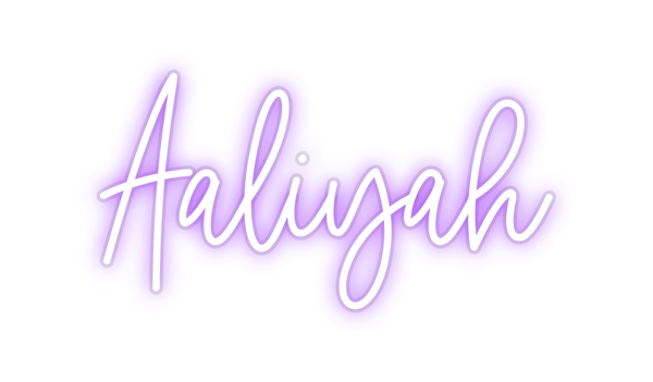 Custom Neon: Aaliyah