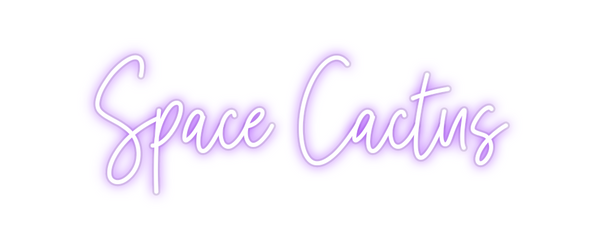 Custom Neon: Space Cactus
