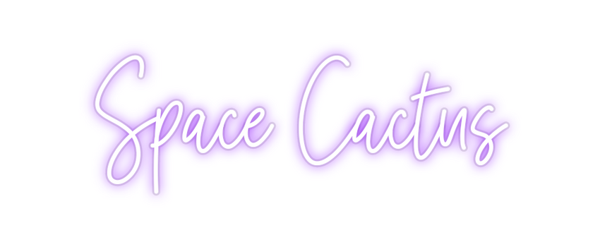 Custom Neon: Space Cactus